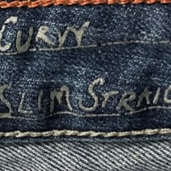 Eddie Bauer Curvy Slim Straight Womens Denim Jean sz 2 - Picture 12 of 13